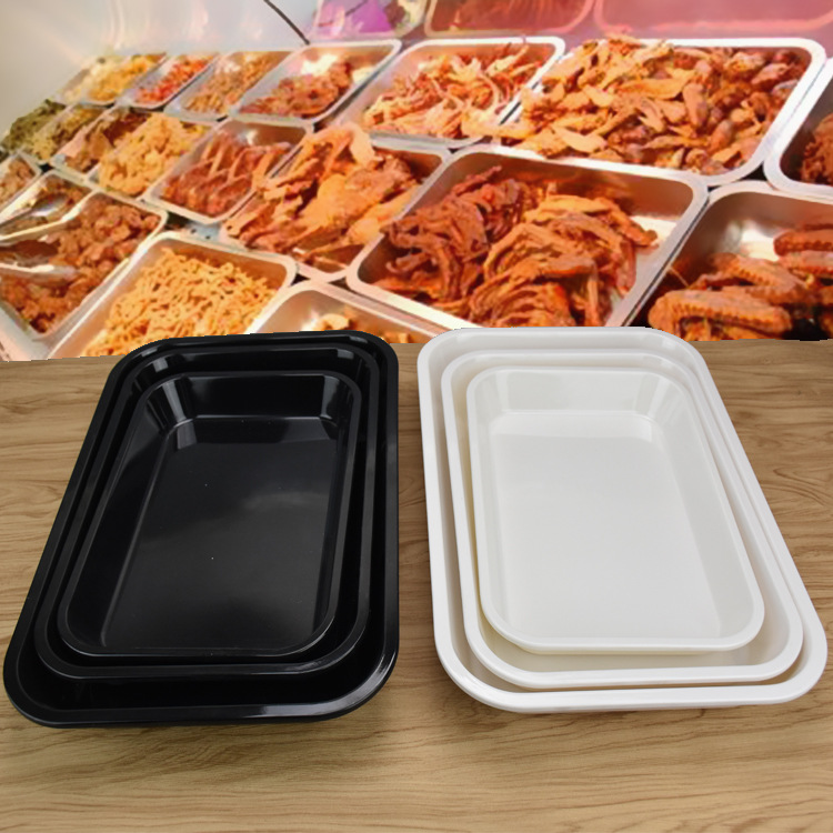 Kindergarten Tray Melamine Tray Fast Food Cake Tray Bakery Imitation Porcelain Hotel Plastic Tray White Tray Application Scenario
