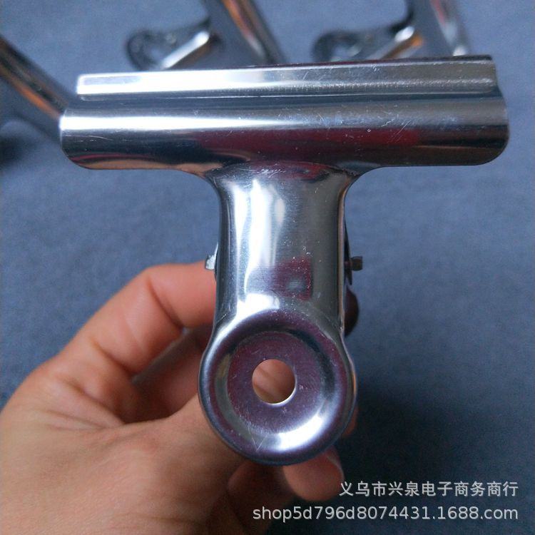 长尾夹小清新/文件/打孔机/夹子/钻石黑色长尾夹细节图