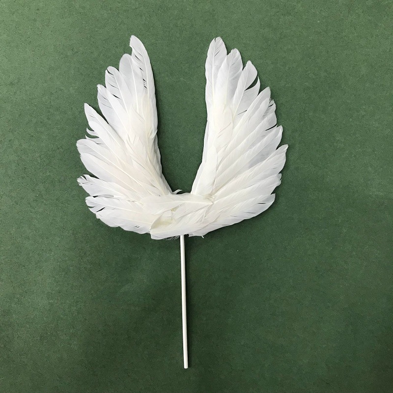 Wholesale Feathered Wings Cake Insert Plate Cake Decoration Insert Plate Feathered Angel Wings Cake Decoration Model Application Scenario