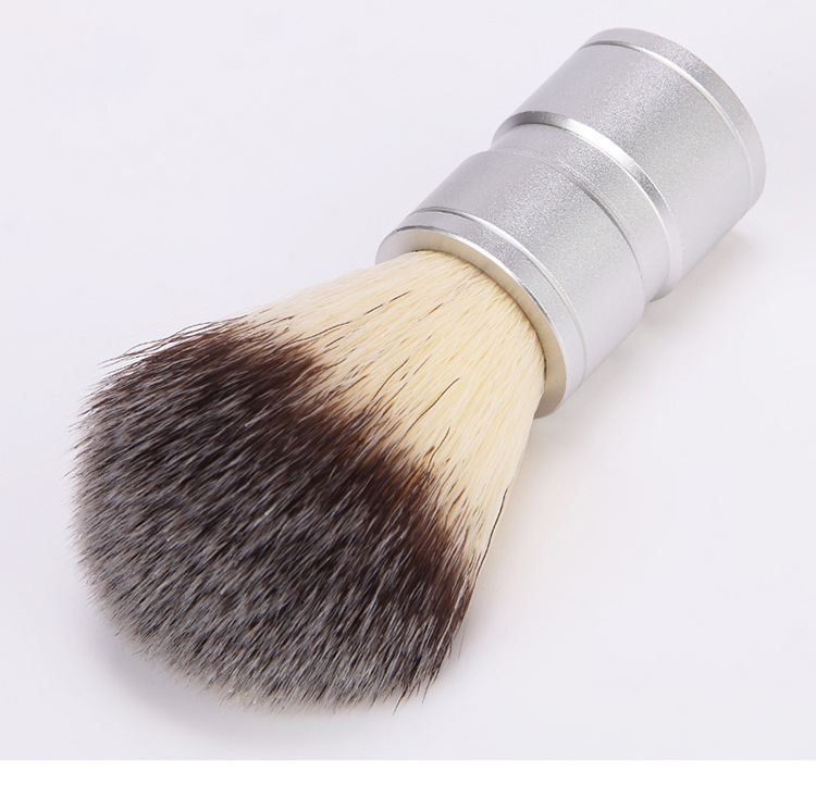 shanilak high-quality stainless steel beard brush, other beauty tools, shaving brush, animal hair brush, metal bowl, manual stirring and foaming cleaning brush details Picture