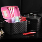 厂家直供pu化妆包韩版大容量旅行便携简约化妆箱专业化妆品收纳包