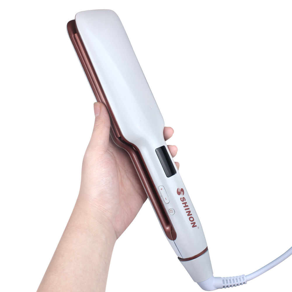 Cross-border preferred curling irons, precise temperature control curling irons, electrical and ceramic dual-purpose straightening and perming tools for women's curling Item Picture