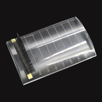 Wholesale graft eyelash tool 2-in-1 false eyelash length divider arc with graduated glass gasket