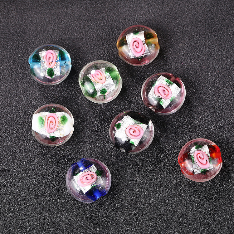 Han Yu limbo YinBo de flores lazurita bolitas buddha ShouHui lazurita achatado bolitas juego ShouLian collar PeiShi mayorista details Picture