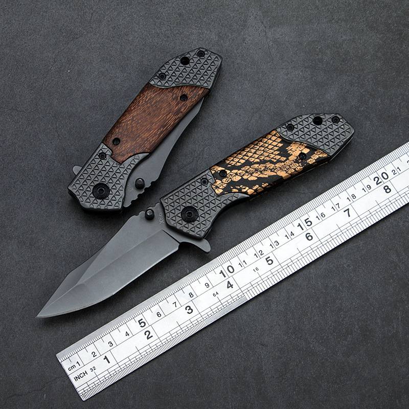 Outdoor folding knife, portable self-defense knife x66, high-hardness and sharp folding knife for wilderness survival