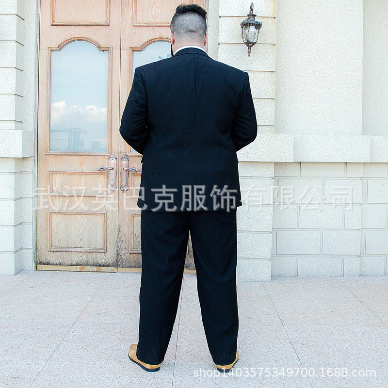 Oversized suit wedding set for men, oversized men's suit set, loose version for overweight workwear, professional Application Scenario