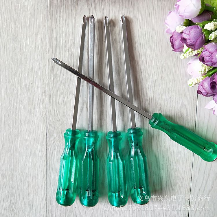 One yuan two yuan screwdriver Through the core screwdriver Cross driver 5 inch driver one yuan 2 yuan wholesale Item Picture