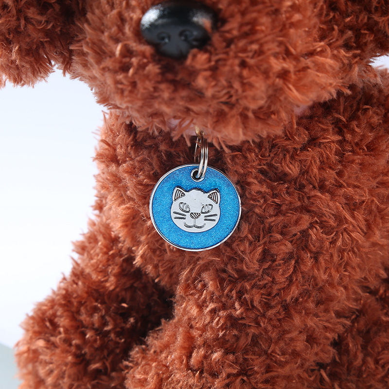 Foreign Trade New Drip Alloy Pendant Pet Collar Pendant Lead Rope Accessories Ebay Amazon Selling Specification drawing