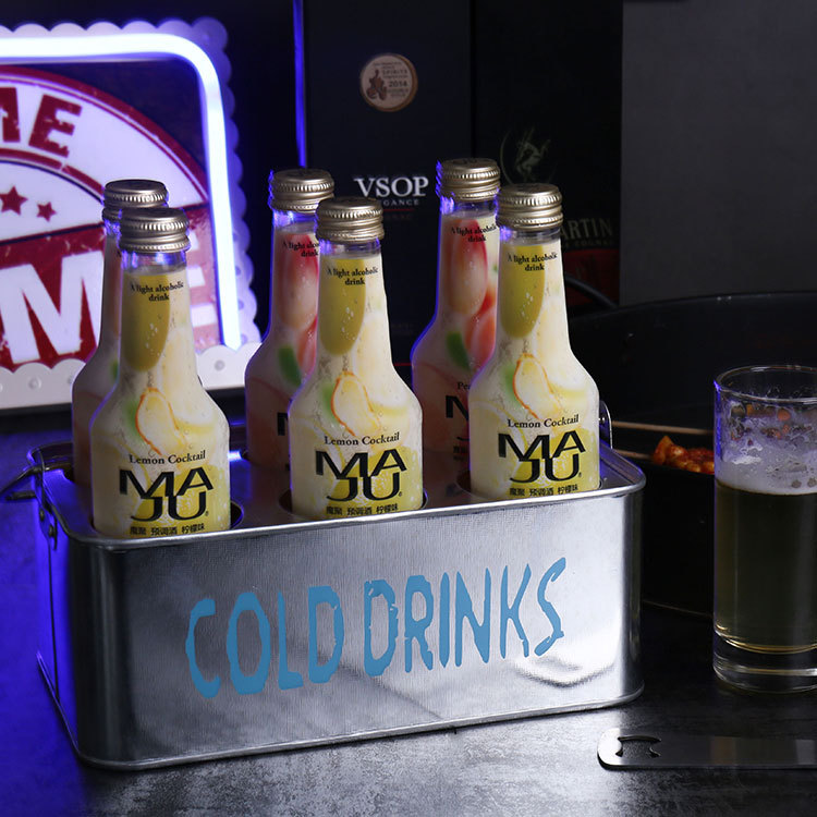 Wholesale Of 2019 New Stainless Steel Beer Baskets, Exquisite Three-Color Ktv Special Six-Bottle Baskets In Stock And Direct Sales Specification drawing