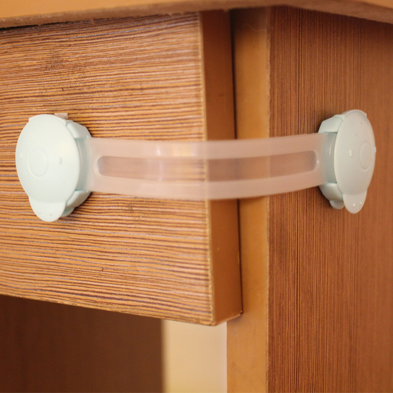 Dudu Bear factory direct new anti - clamp hand drawer lock baby safety lock multifunctional children cabinet lock thumbnail