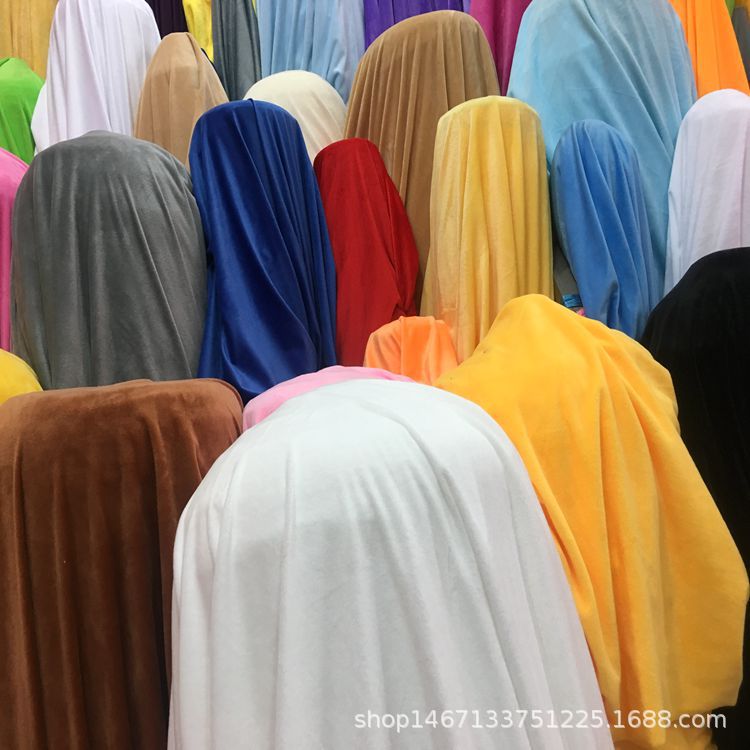 Crystal super soft velvet fabric clothing, polyester fabric toys, headwear, hair accessories, shoes, hats, home clothing, crystal velvet fabric details Picture