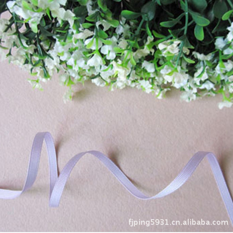 2 Points Thread With Gift Wrap Accessories Ribbon Diy Hair Accessories Solid Color Ribbed With Colored Plain Ribbed Ribbon Application Scenario