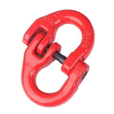 Lifting chain connection ring, alloy steel chain double loop buckle, 1t-32 tons, manufacturer lifting butterfly buckle