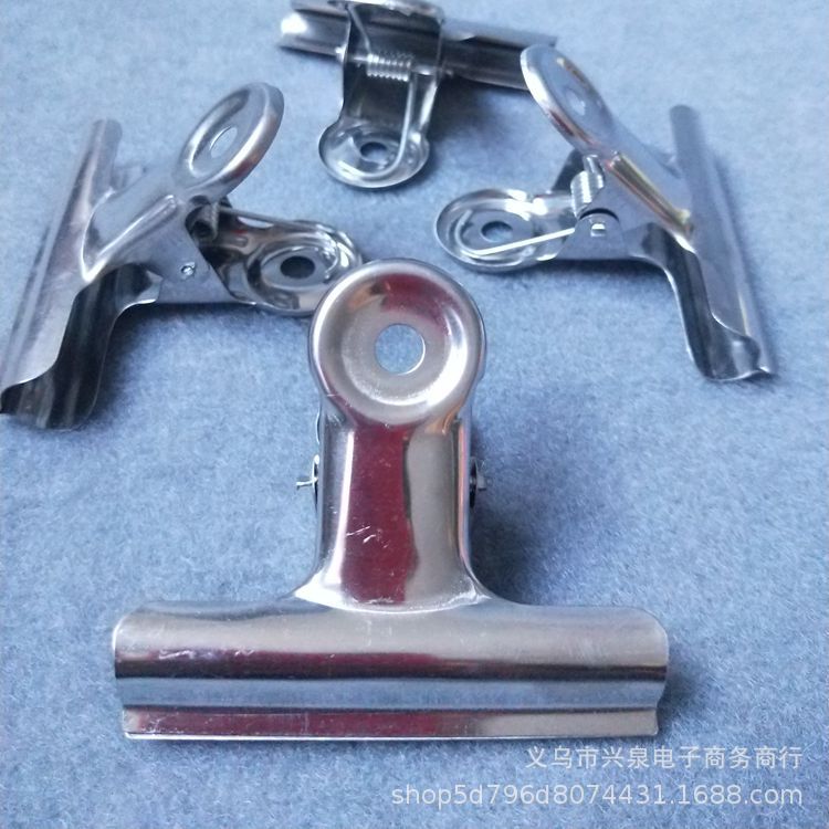 【2-4区】5号圆头票夹20/包 1400/箱一元店5号圆头票夹 金属票夹 晒衣夹 晾衣夹 文件夹图