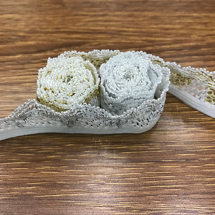 Factory Direct Sales 2.0 Honeysuckle Lace Lace Lace Jewelry Accessories Lace Elastic Wholesale Specification drawing