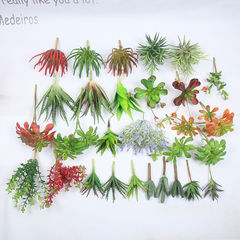 Small Fresh Simulation Plant Pot Decoration Pieces Succulent Fake Flower Bonsai Home Living Room Indoor Green Plant Decoration