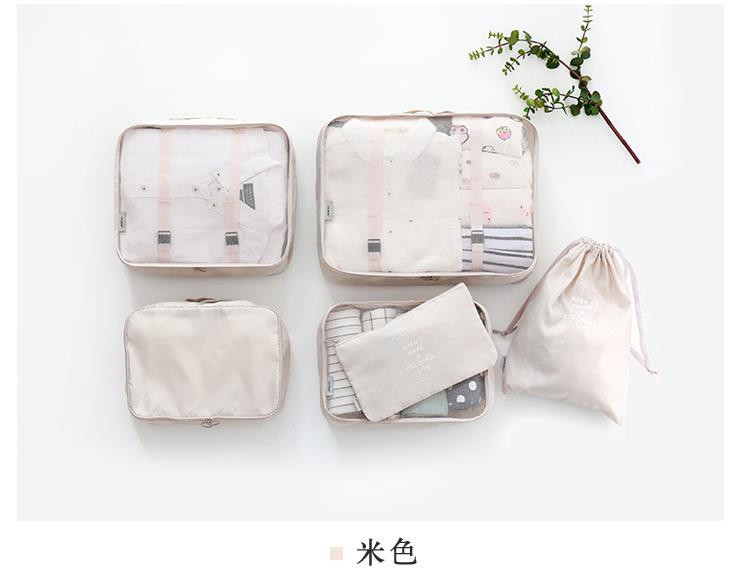 Twill travel storage bag seven-piece set, clothing sorting and classification eight-piece set, suitcase storage bag six-piece set pic 33