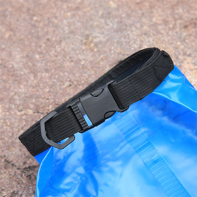 Factory direct supply of outdoor PVC matte semi-transparent waterproof bucket bags, beach clothes, mobile phone folding storage bags, and drift bags Item Picture