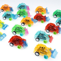 塑料儿童多彩卡通回力小工程车汽车模型扭蛋玩具幼儿园礼物
