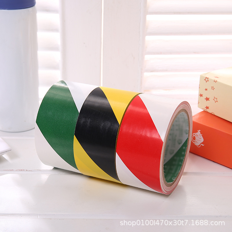 New custom PVC floor warning tape, floor marking tape, warehouse workshop tape, manufacturer wholesale Specification image