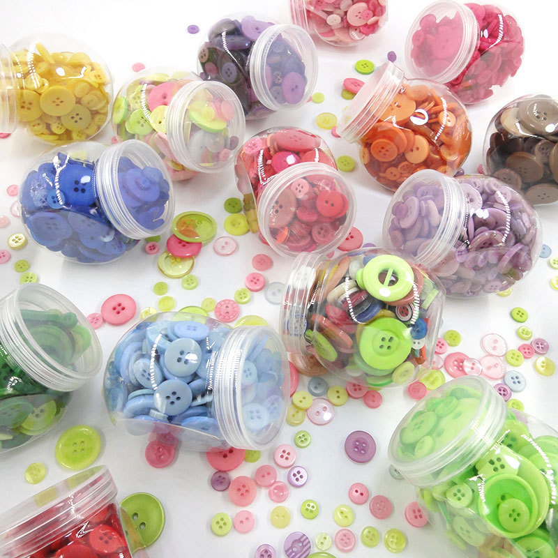 Xinpeng Factory Direct sales of colorful bottle DIY buttons, children's buttons, kindergarten hand-pasted picture materials, wholesale buttons details Picture