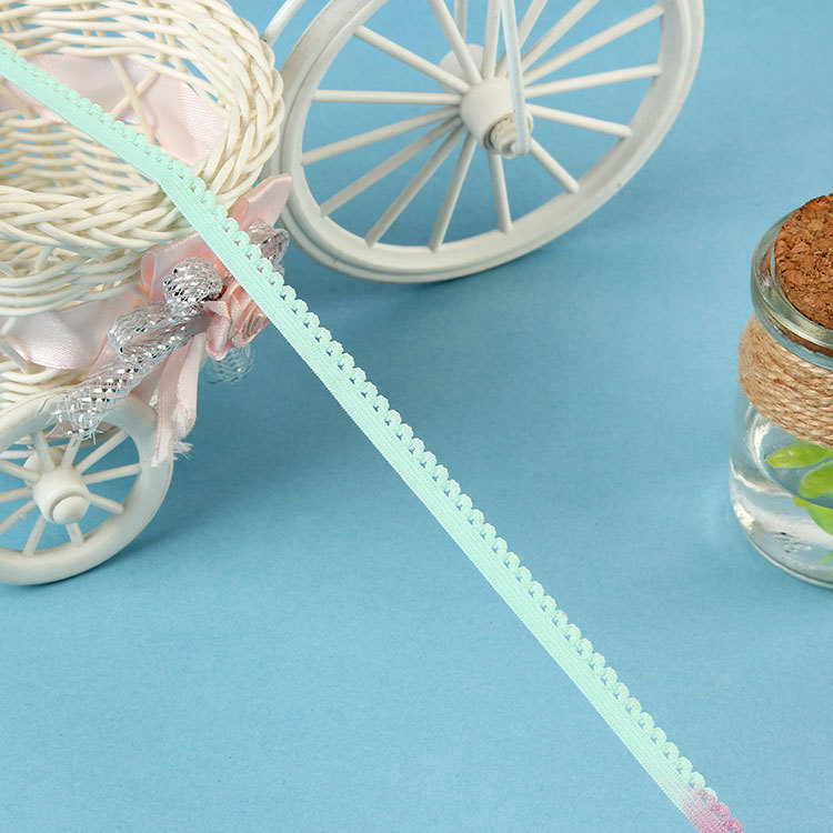 Elastic Lace Knitting Tape Diy Handmade Decorative Knitting Tape Elastic Lace Nylon Ribbon Manufacturers Direct Sales Application Scenario