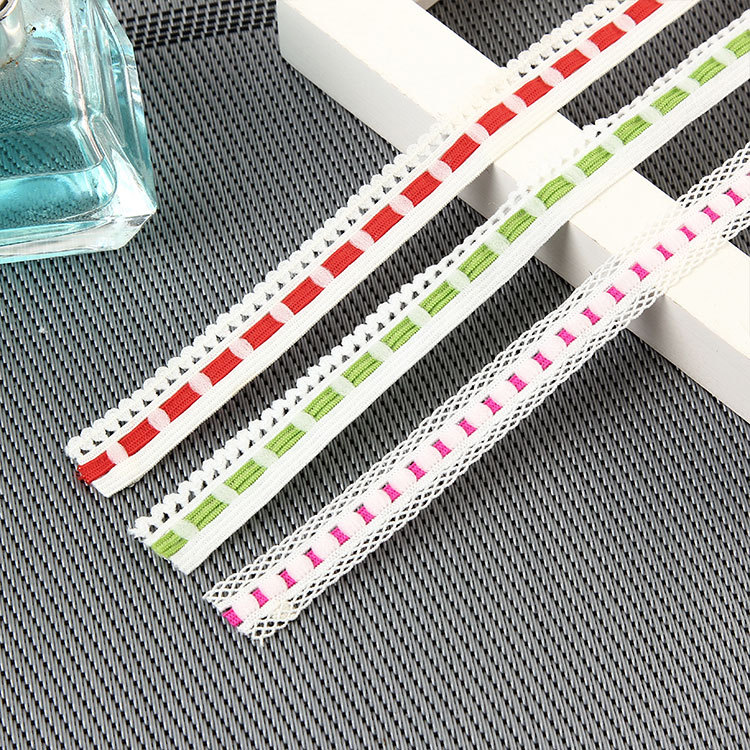 Manufacturers Direct Lace Elastic Environmental Clothing Accessories Elastic Jewelry Lace Elastic Wholesale Application Scenario
