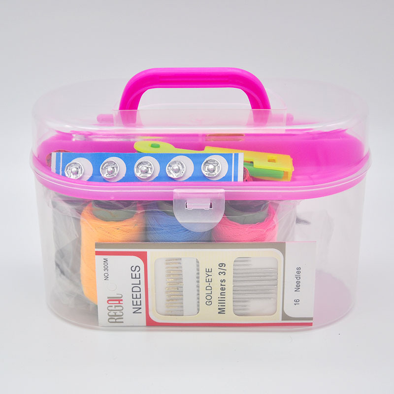 Factory Direct Sales Shop 10 Yuan Treasure Box Sewing Box Set 10 Yuan Sewing Kit Sewing Set Application Scenario