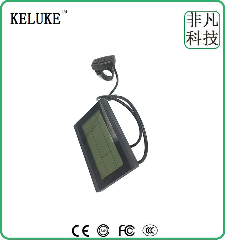 厂家直销自行车改装电动配用昆腾KT-LCD3 液晶仪表/防水接头详情图3