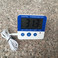 家用迷你温湿度表C601 室内外温度计 可设高低温报警 带磁铁图