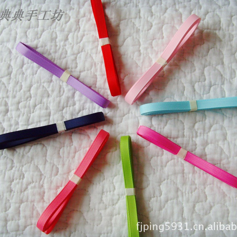 2 Points Thread With Gift Wrap Accessories Ribbon Diy Hair Accessories Solid Color Ribbed With Colored Plain Ribbed Ribbon Specification drawing