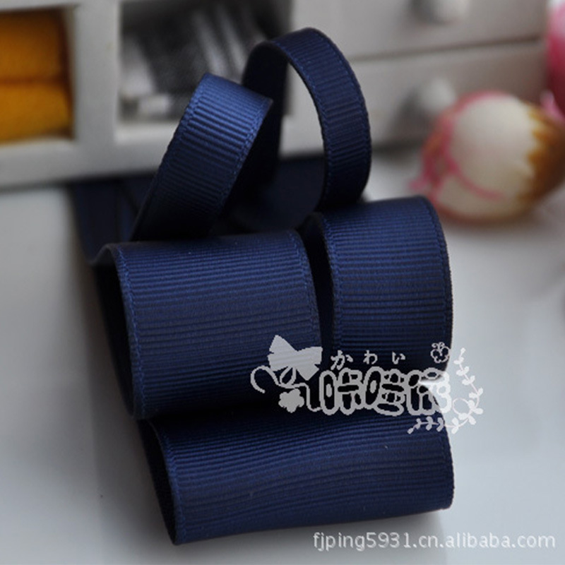2 Points Thread With Gift Wrap Accessories Ribbon Diy Hair Accessories Solid Color Ribbed With Colored Plain Ribbed Ribbon details Picture