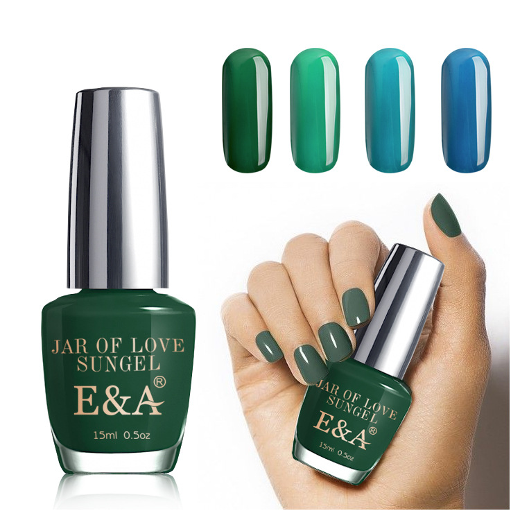 E&A Nail Care Products: Easy to Color and Apply Sunlight Glue Nail Polish 15ml, exclusively for export Item Picture
