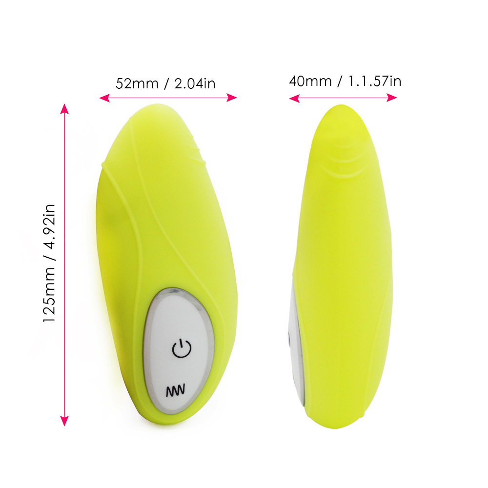Women's lemon and mango waterproof egg-jumping adult masturbator, massage sex toy, massager Specification drawing