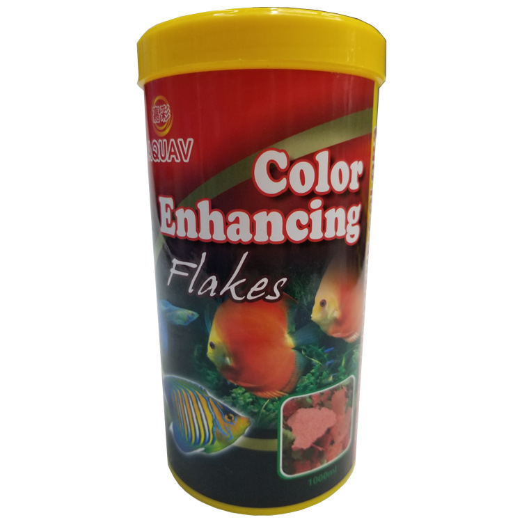 The manufacturer wholesals new export goldfish thin sheet color-enhancing and nutritious feed, koi fish food, and small ornamental fish food Item Picture