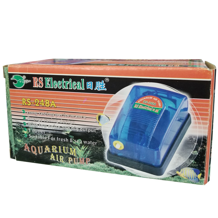 Fish tank oxygenation pump, single-hole fish oxygenation pump, oxygenation machine, aquarium supplies manufacturer wholesale RS-248A Item Picture