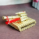 2020地摊迷彩大红衣坦克模型 仿造子弹壳模型部队退伍留念 98迷二