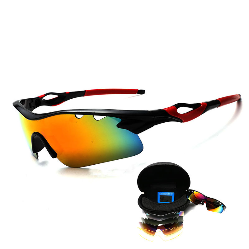 Wholesale cycling glasses, polarized sunglasses, outdoor sets, sports glasses, bicycle windproof sunglasses 9302 sets