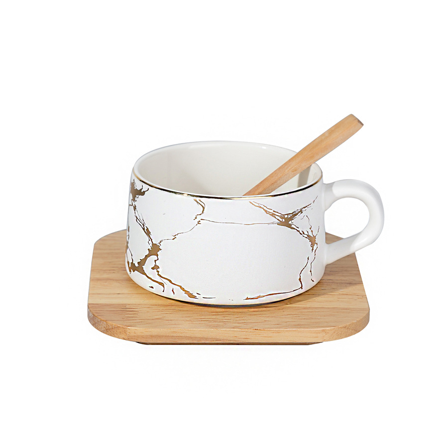 يقدم مصنع الكاس الذهبي الرخامي الاسكندنافي الاسكندنافي الاسود والابيض Item Picture