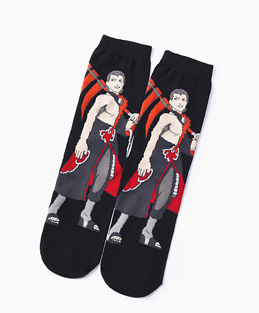 Primavera otoño invierno algodón peinado manga ninja series dibujos animados calcetines de hombre de tubo medio día de carga de una sola cola algodón movimiento crossover marvel calcetines Item Picture