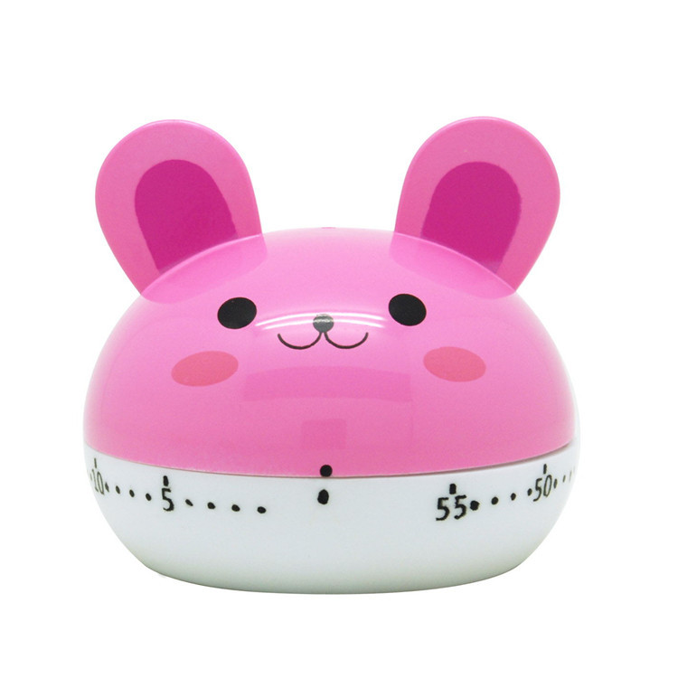 Cartoon cute mechanical export RB190 Cartoon animal timer/Kitchen counter reminder for household use