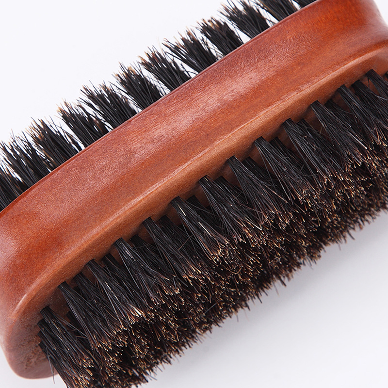 shanilak factory directly supplies double-sided beard brushes, men's beard styling tools, shaving brushes, cleaning brushes, and multi-functional hair brushes Specification image