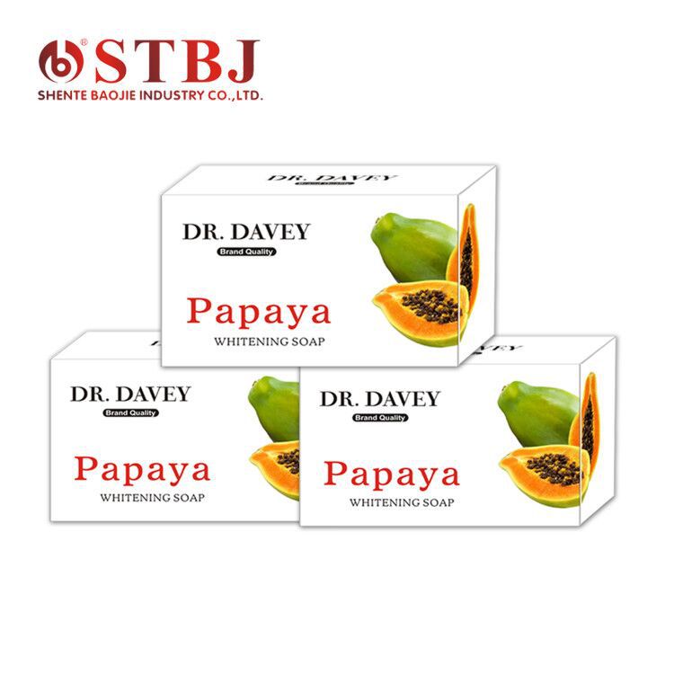 DR.DAVEY Papaya  face and body beauty soap黛薇补水木瓜手工皂图