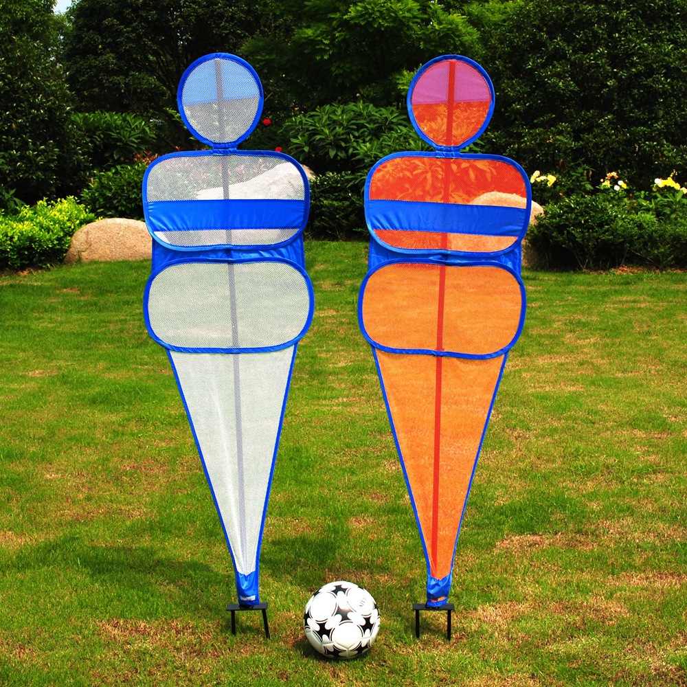 Spring-inserted ground human wall simulates human wall free kick training, human wall training target, dummy football training obstacles