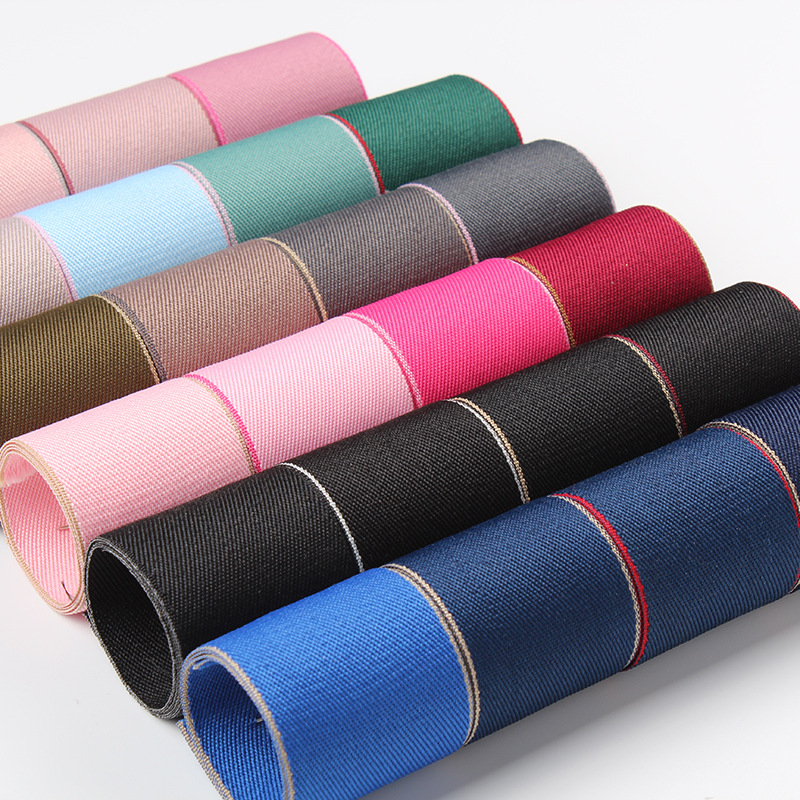 Dingxin Ribbon Double Color Edge Cotton Ribbon Diy Handmade Hair Accessories Bouquet Bow Clothing Gift Box Edge Polyester Ribbon Application Scenario