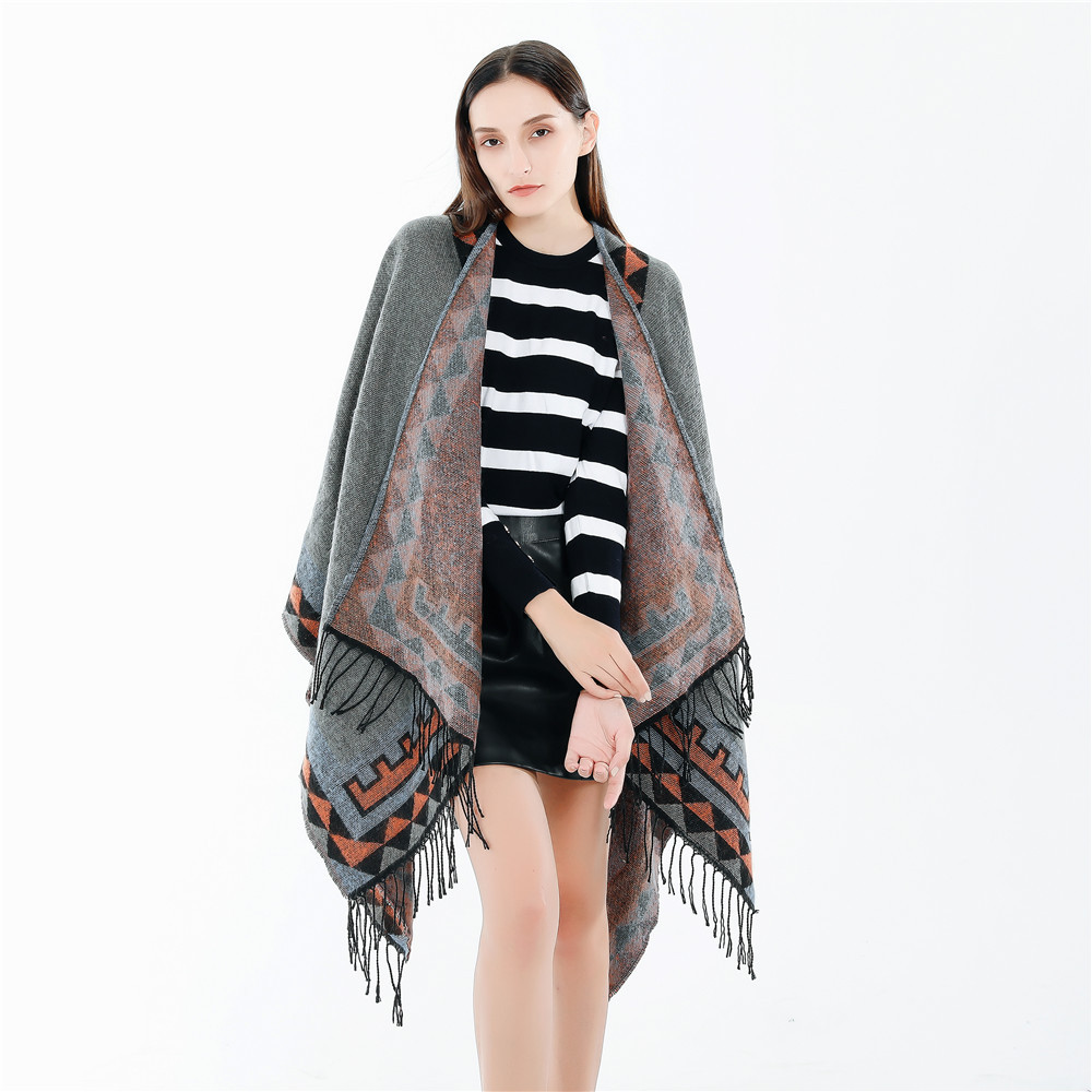 2020 Winter New Europe And The United States Fashion Street Trade Hot Solid Color Imitation Cashmere Warm Scarf Shawls details Picture
