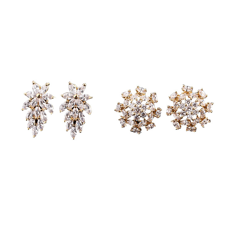 Women's Korean Version Of Snow Long Earrings Micro-Inset Zircon High-Grade Stars Popular Earrings Manufacturers Wholesale Earrings Item Picture