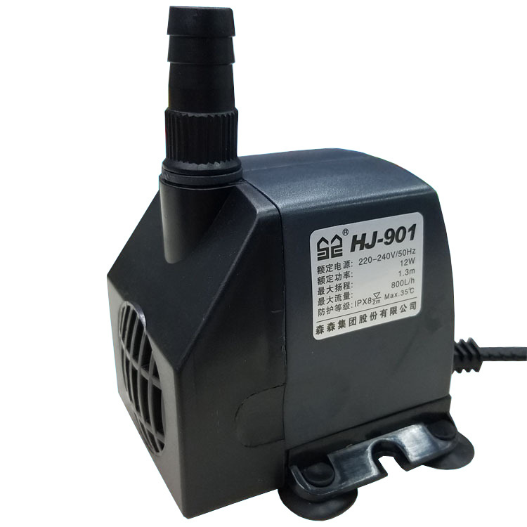 Fish tank submersible pump, multi-functional submersible pump HJ-901 12W 1 head.8m factory wholesale Item Picture