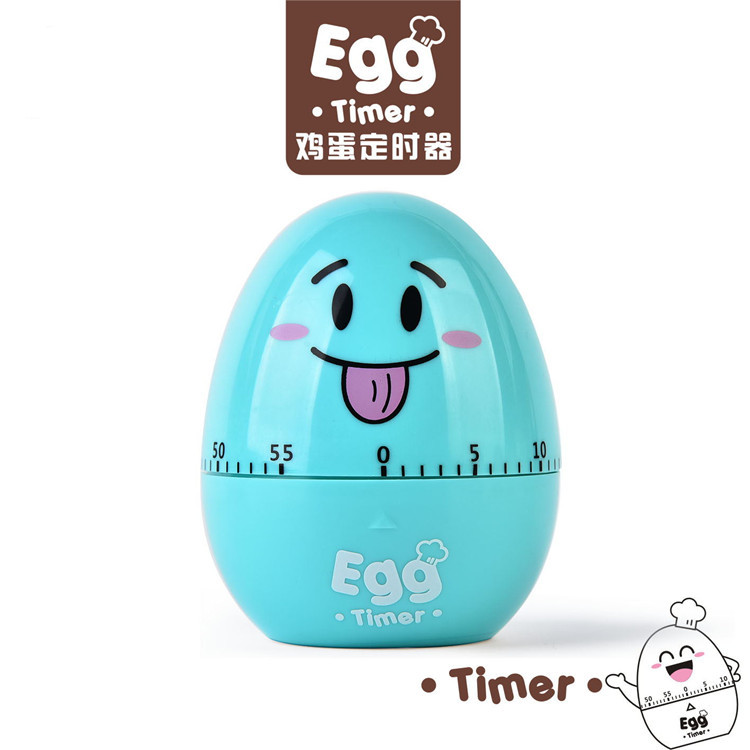 Cartoon mechanical egg kitchen timer, home timing reminder, children and students mechanical timer reminder Application Scenario