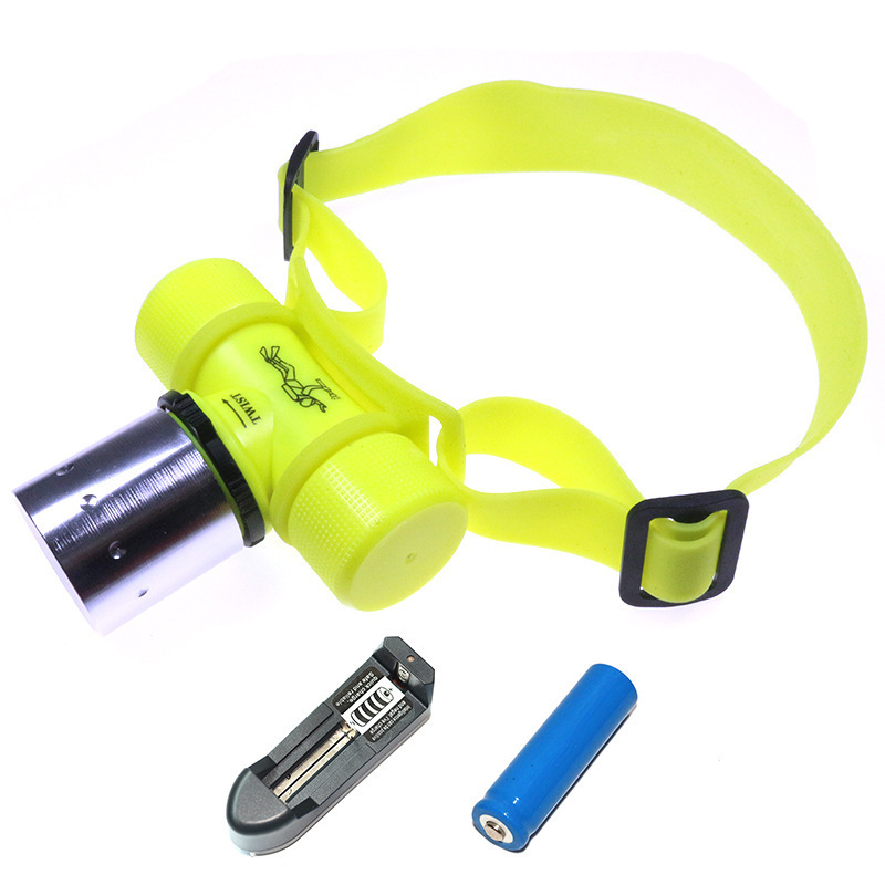Professional direct sales of LED diving lights, outdoor waterproof camping lights, fishing lights, T6 long-range fishing headlamps details Picture